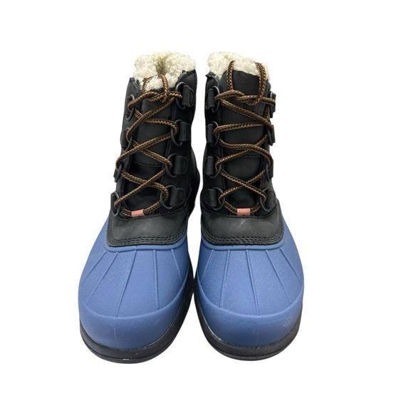 LL Bean Women's Storm Chaser Boots 5 Zip Fleece Lined Leather Brown Size 7M - Picture 2 of 5